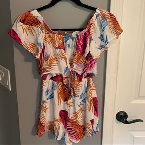 Off the shoulder romper